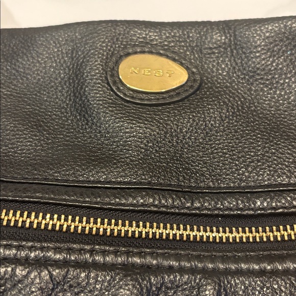 Luxurious NEST Black Leather Baby Diaper Bag that’s more like a high end purse! - Picture 2 of 10